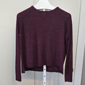 rag & bone Red And Black Crew Neck Sweater